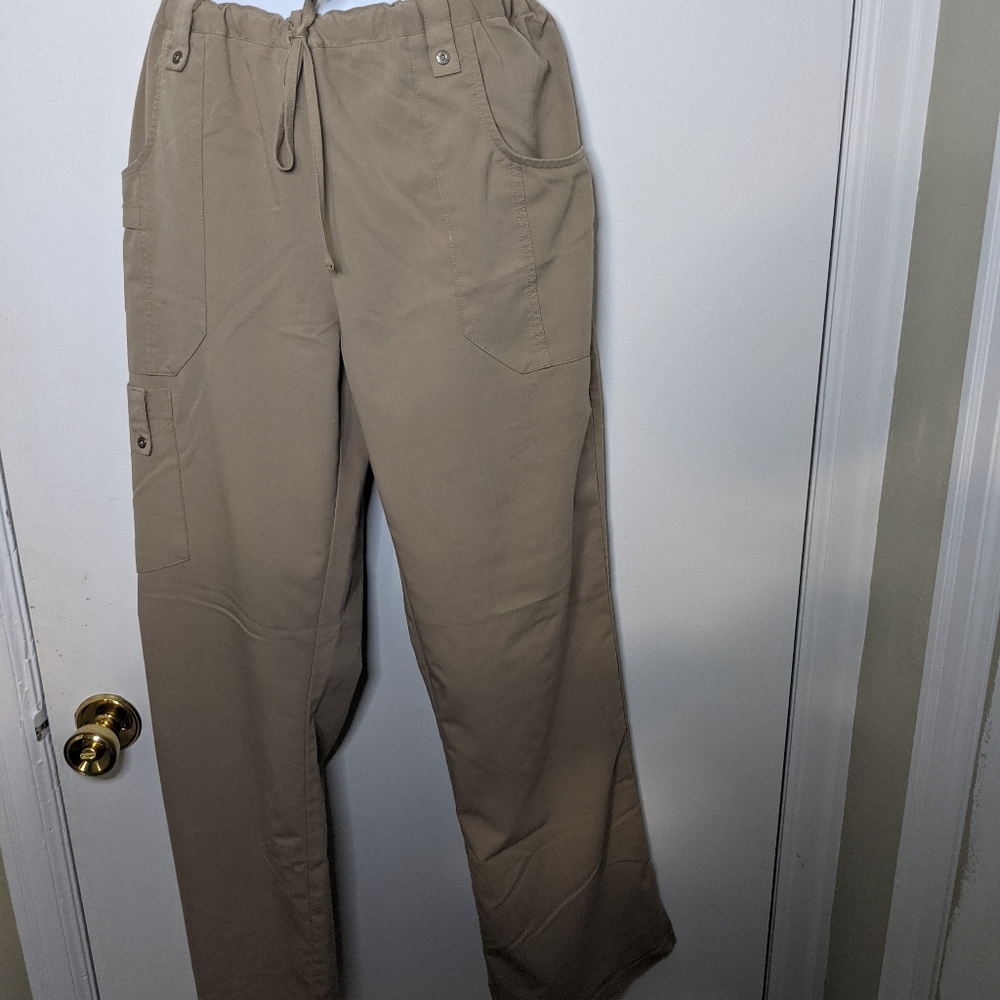 Size medium beige scrub pants
